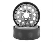 Vanquish Products Method 105 1.9" Beadlock Crawler Wheels (Silver/Black) (2)