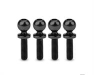 JConcepts 5.5mm Revolved Titanium Ball Studs (Black) (4) (10mm)