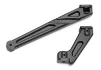 RC8B3 Chassis Braces, short (front and rear)