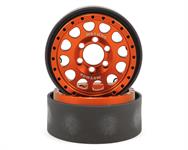 Vanquish Products Method 105 1.9" Beadlock Crawler Wheels (Orange/Black) (2)