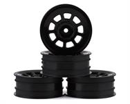 JConcepts 9 Shot 2.2 Dirt Oval Front Wheels (Black) (4) (B6.1/XB2/RB7/YZ2)